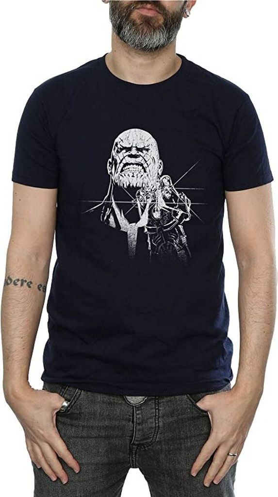 Avengers Infinity War - T-Shirt für Herren BI878 (XL) (Marineblau)