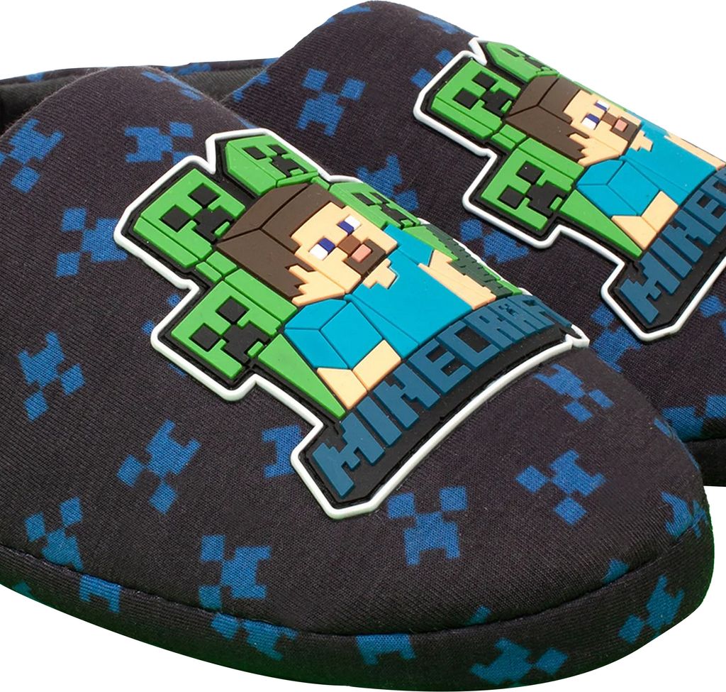 Minecraft - Jungen Hausschuhe NS7169 (31 EU) (Marineblau) Produktbild 3