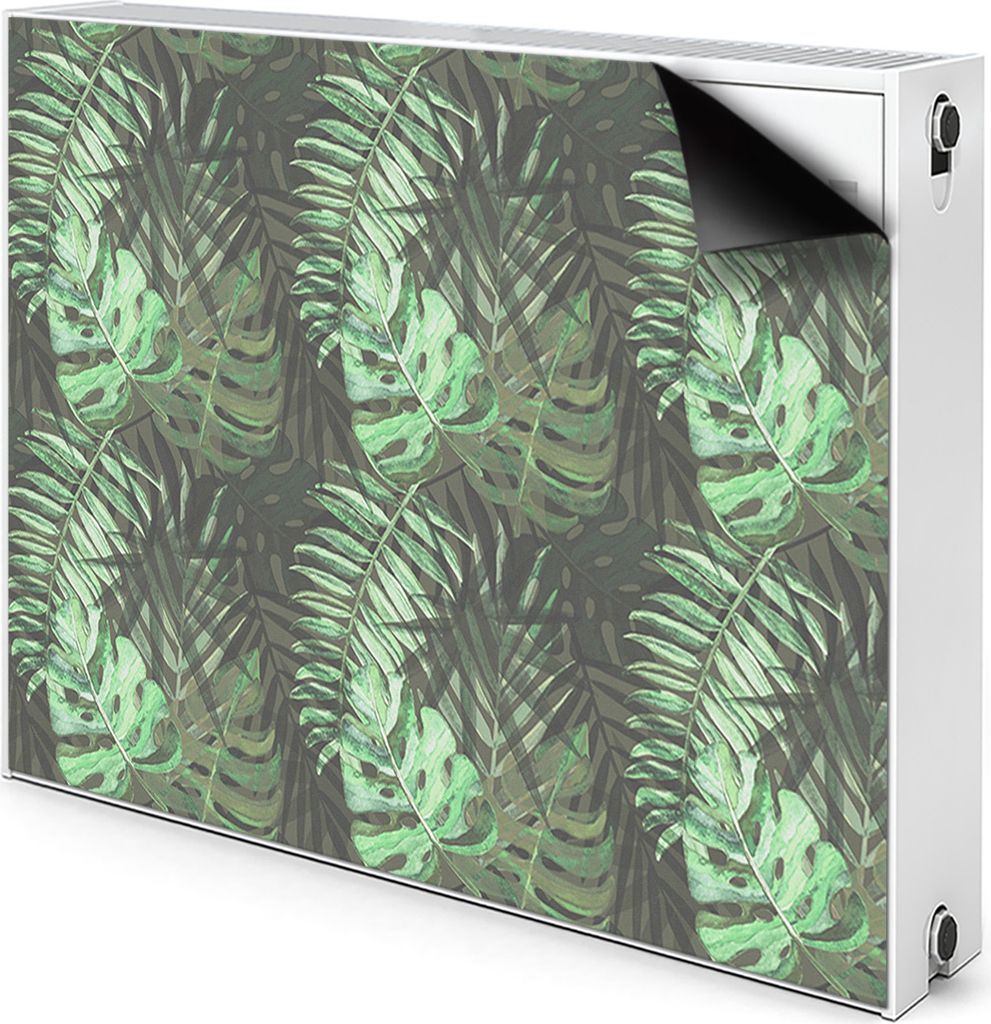 Magnet Verkleidung Abdeckung Heizkörperabdeckung Heizkörperabdeckung 90x60 cm - Tropisch, Monstera