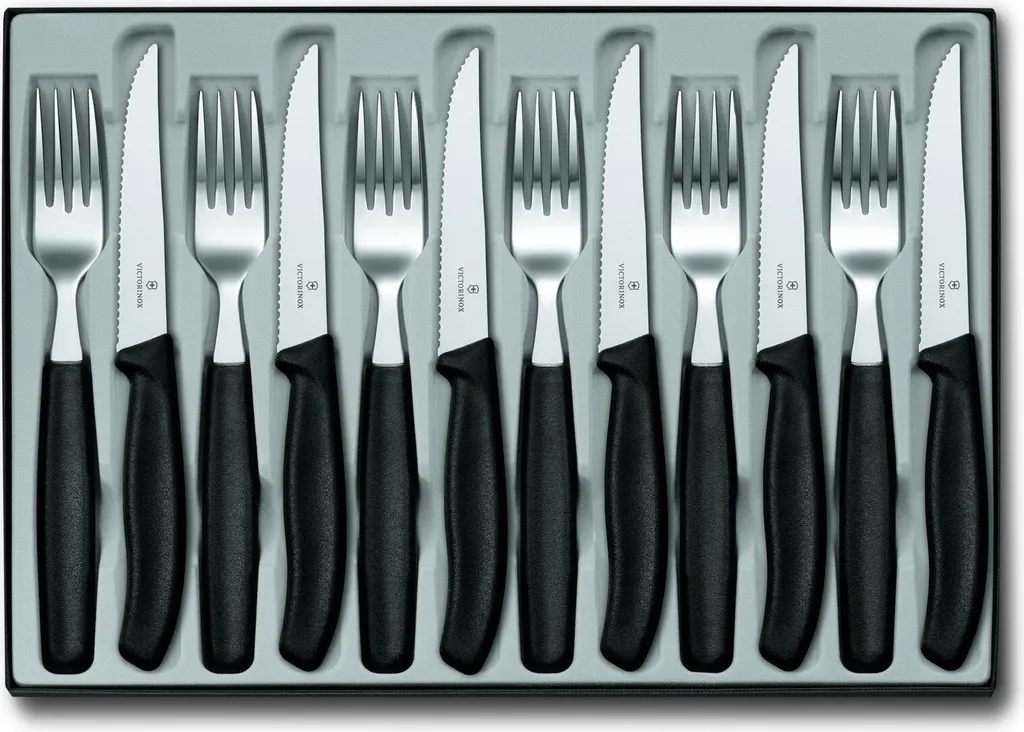 VICTORINOX Vassoio per posate 12 pezzi Coltello da bistecca 6.7233.12