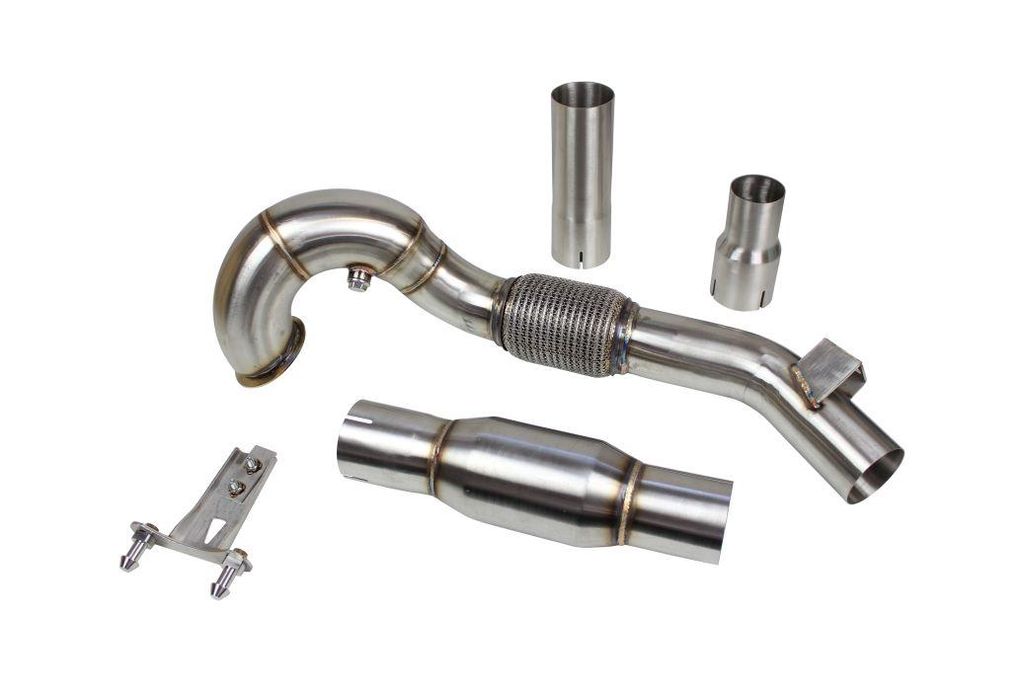 Downpipe in acciaio inox 76mm 200 celle cat per VW Golf 7 Immagine del prodotto 