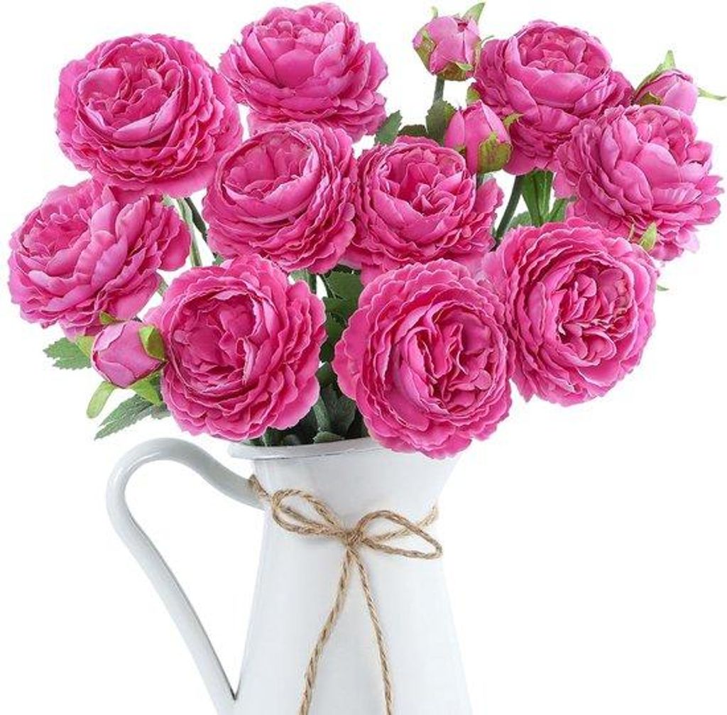 Künstliche Blumen - Sammlung von 6 - liebliche Zierde - umweltfreundlich