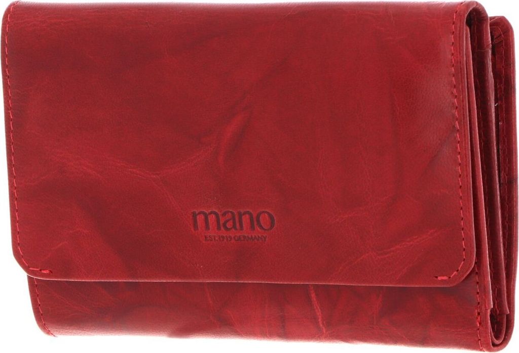 Mano 1919 Damenbörse mit RV, rot