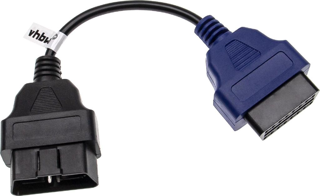 vhbw OBD Adapter A5 16Pin-OBD1 auf OBD2 kompatibel mit Alfa Romeo Auto, KFZ - 17 cm