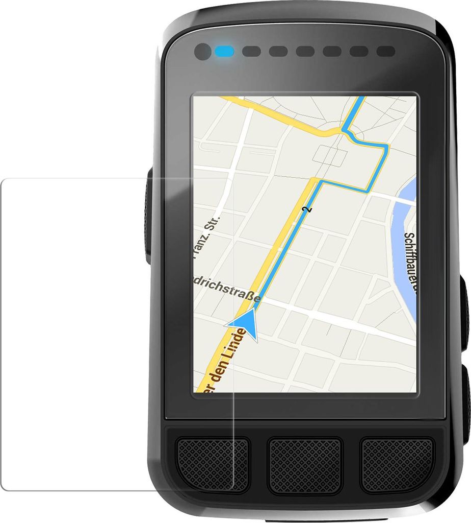 kwmobile 2x Fahrrad GPS Schutzfolie kompatibel mit Wahoo ELEMNT Bolt Folie - Set Displayschutzfolie für Bike GPS Computer - transparenter
