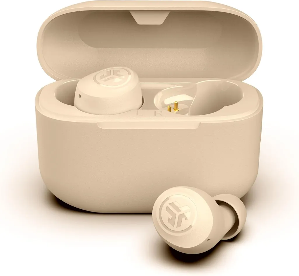 JLab Go Air Pop+ In-Ear Kopfhörer kabellos Bluetooth 5.3, True Wireless Earbuds mit Mikrofon, USB-C Ladecase, 35+ Std, Dual Connect, EQ3 Sound