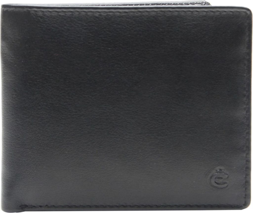 Esquire Leder Kartenetui Compact Credit Card Case Black schwarz