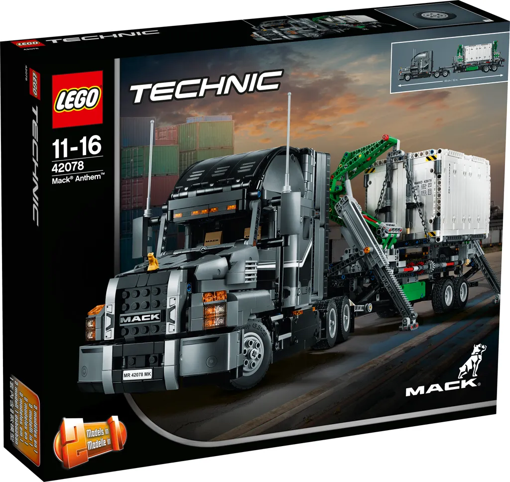 Maquette de camion Lego Technic Mack Anthem 42078 pour collectionneur
