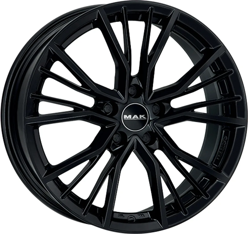 Jantes alliage MAK UNION 8.5x20 5x112 ET 40 Noir Brillant haute qualité