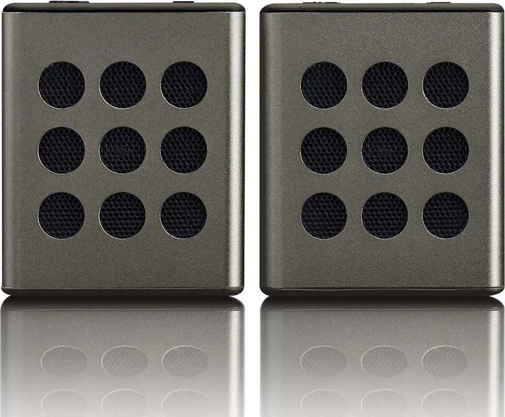 Haut-parleur stéréo Bluetooth Lenco BTP-200 lot de 2 avec basses riches