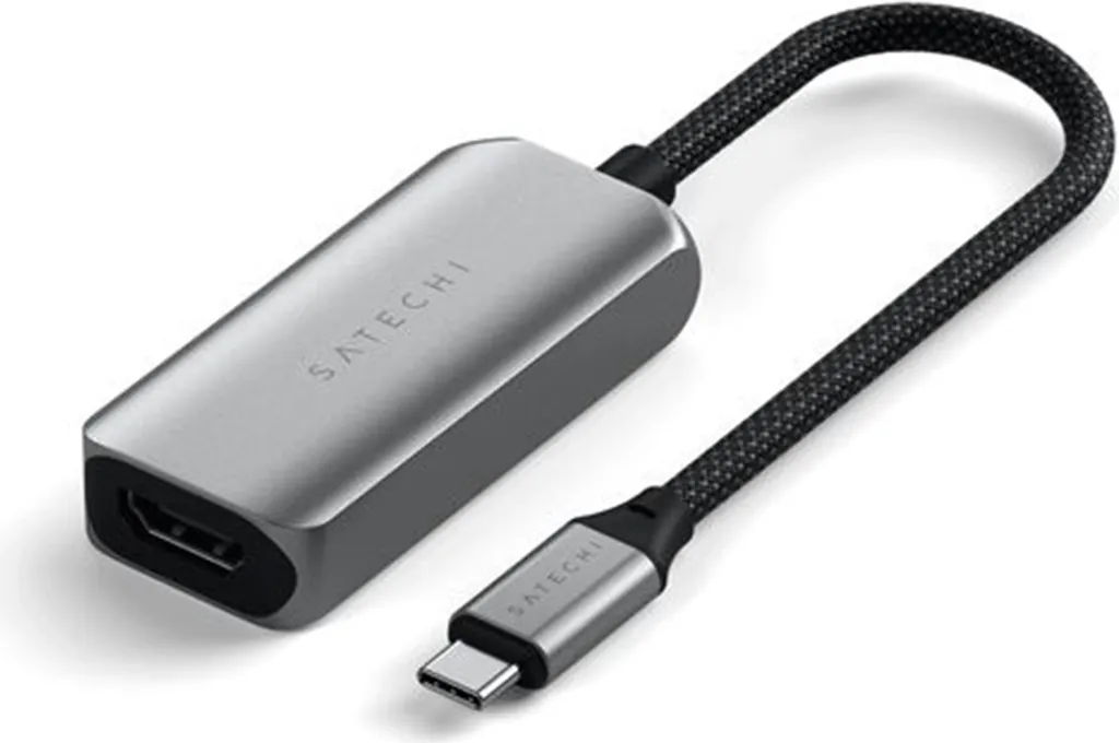 Satechi Adaptateur USB-C vers HDMI 2.1 8K 60Hz avec Support HDR10+