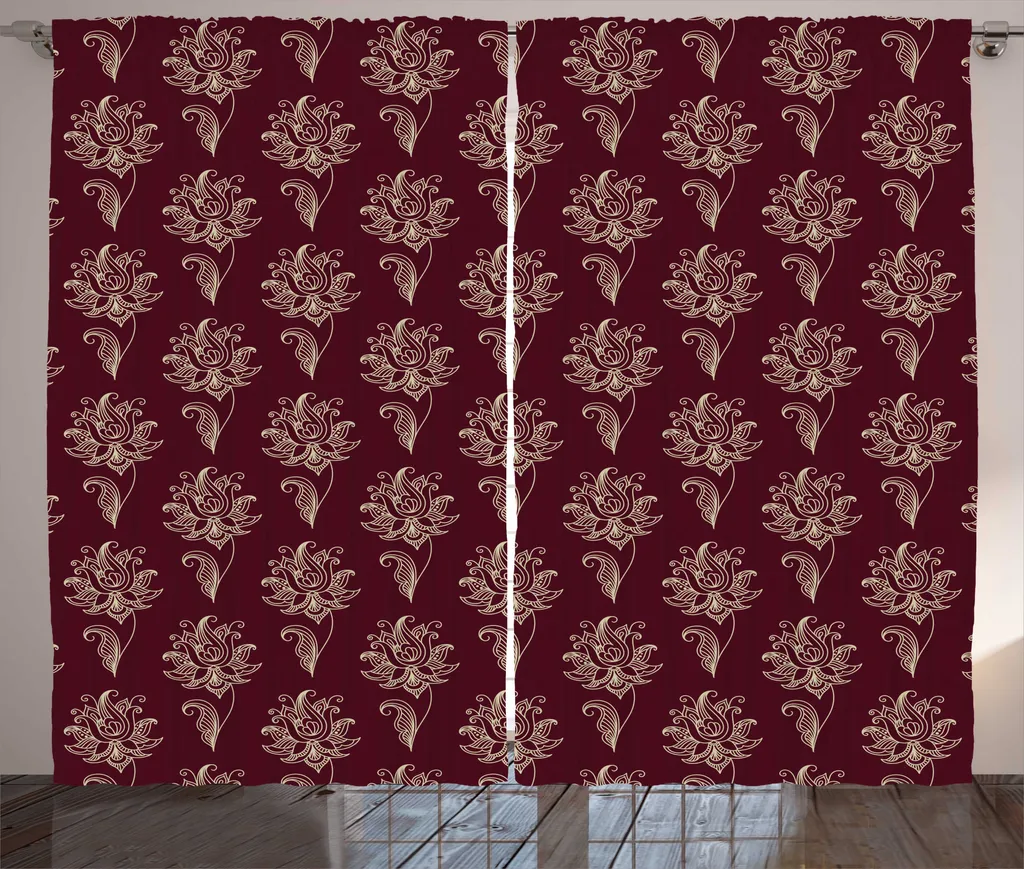 Rideau à Fronces Marron Sépia 280x225 cm pour Chambre à Coucher