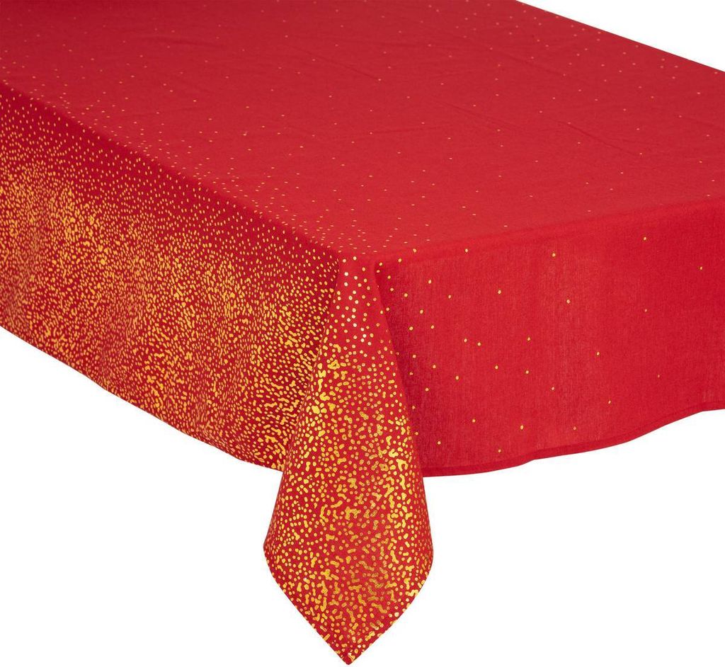 Weihnachtstischdecke "colorama de noël" motiv kleine punkte 140x240cm - Atmosphera créateur d'intérieur