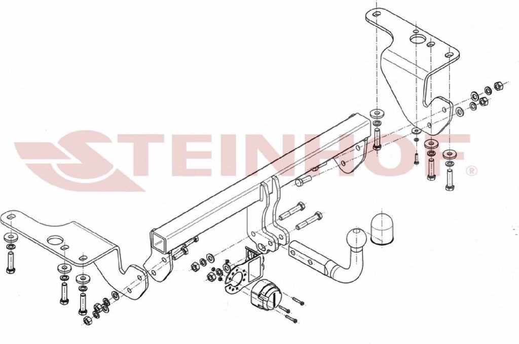 Z548103 Anhängerkupplung passend für TOYOTA Corolla 2013-2019 starr