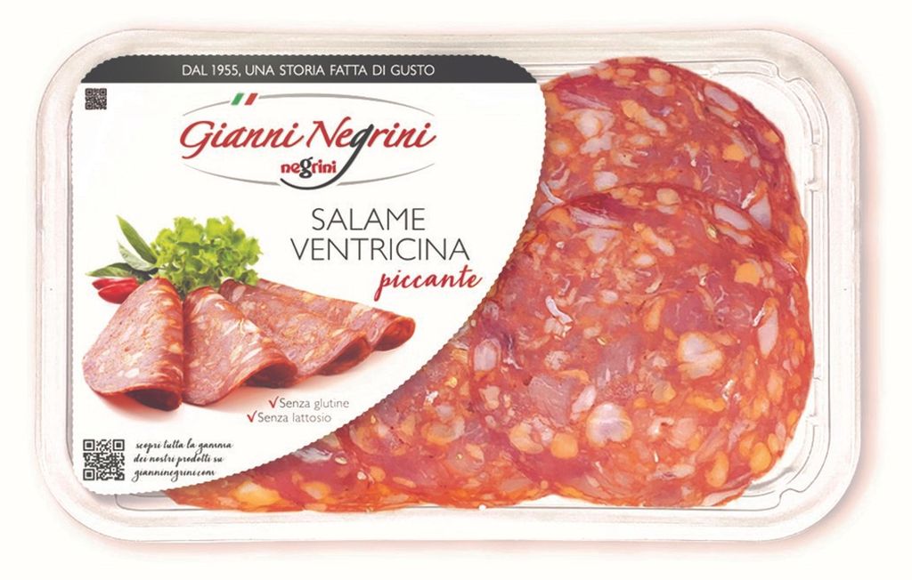Saucisson sec Ventricina, épicé, en tranches, 80 g Image du produit 