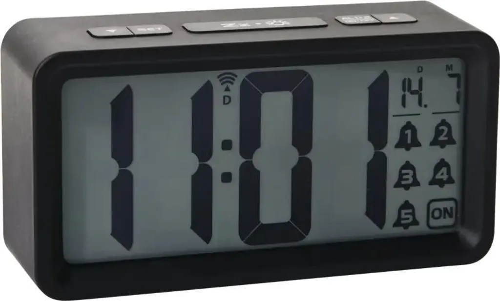 Technoline WT 496 Réveil Radio-piloté Noir - Heure Précise par Signal DCF - 2