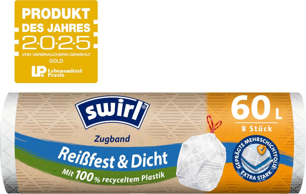 Vložky do koša Melitta Swirl s elastickou šnúrkou 60 l Obrázok produktu 