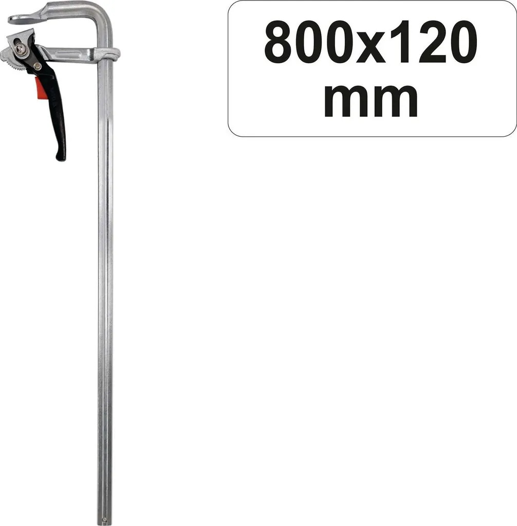 YATO Morsetto a leva professionale 800x120mm YT-63957 Morsetto a sgancio rapido Morsetto a vite
