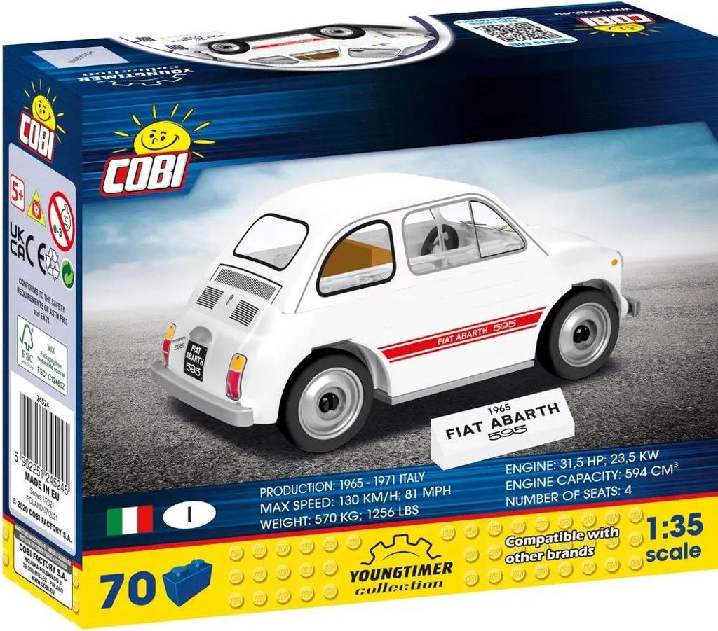 COBI Set Costruzioni Barkas B1000 1:35 - Modello Furgone DDR Con Mattoncini, Gioco Per Bambini 6-99 Anni, 24595