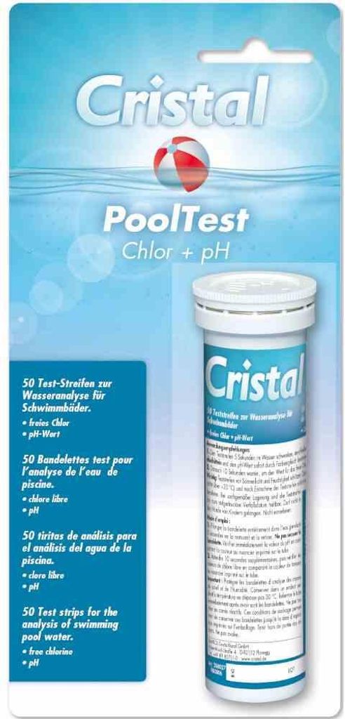CRISTAL PoolTest - Test-Streifen pH/Chlor