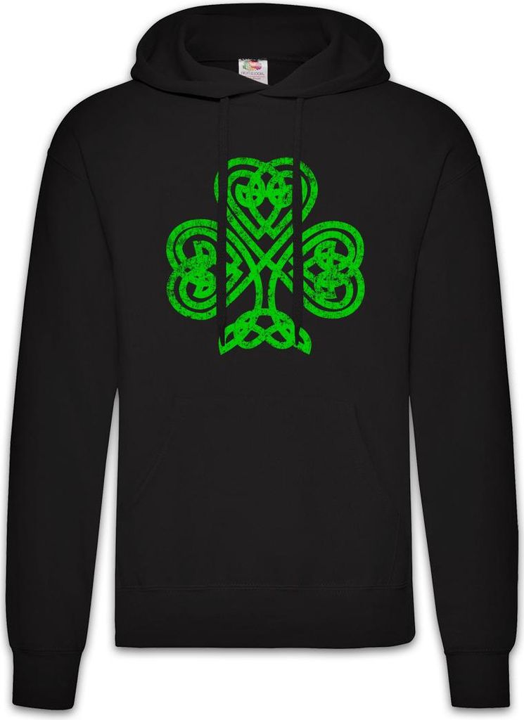 Urban Backwoods Shamrock Irish Knot I, Herren Hoodie, Farbe: Schwarz, Größe: S