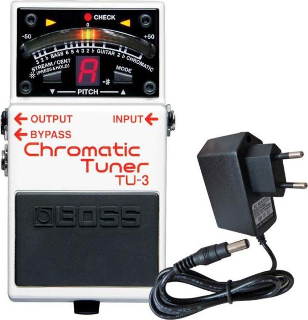 Boss TU-3 chromatisches Stimmgerät mit Netzteil