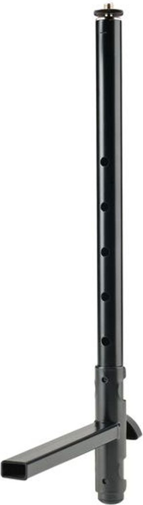 K&M 18817 Universalhalter - Schwarz, Stahl - verstellbare Erweiterung zur Ablage von Musik-Zubehör für Klapptisch und Omega