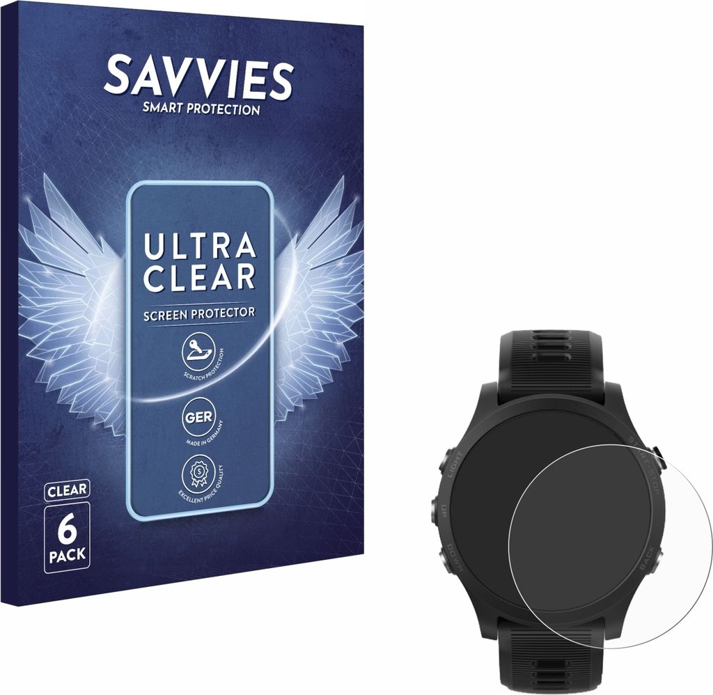 6x Für Garmin Forerunner 935 Schutzfolie Savvies Produktbild 