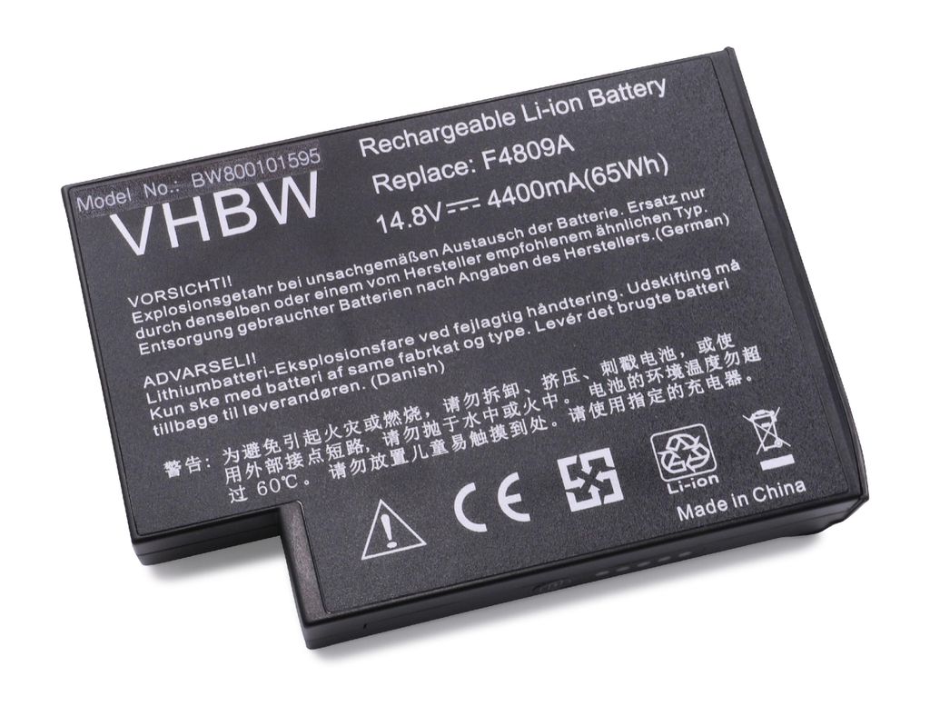 vhbw Akku kompatibel mit HP / CompaQ Presario 100CA, 1100, 2100, 2200, 2500 Notebook (4400mAh, 14,8V, Li-Ion)