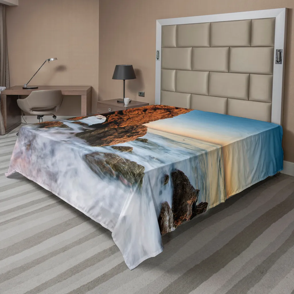 Drap de lit grand format 275x260 cm anti-plis et facile à laver
