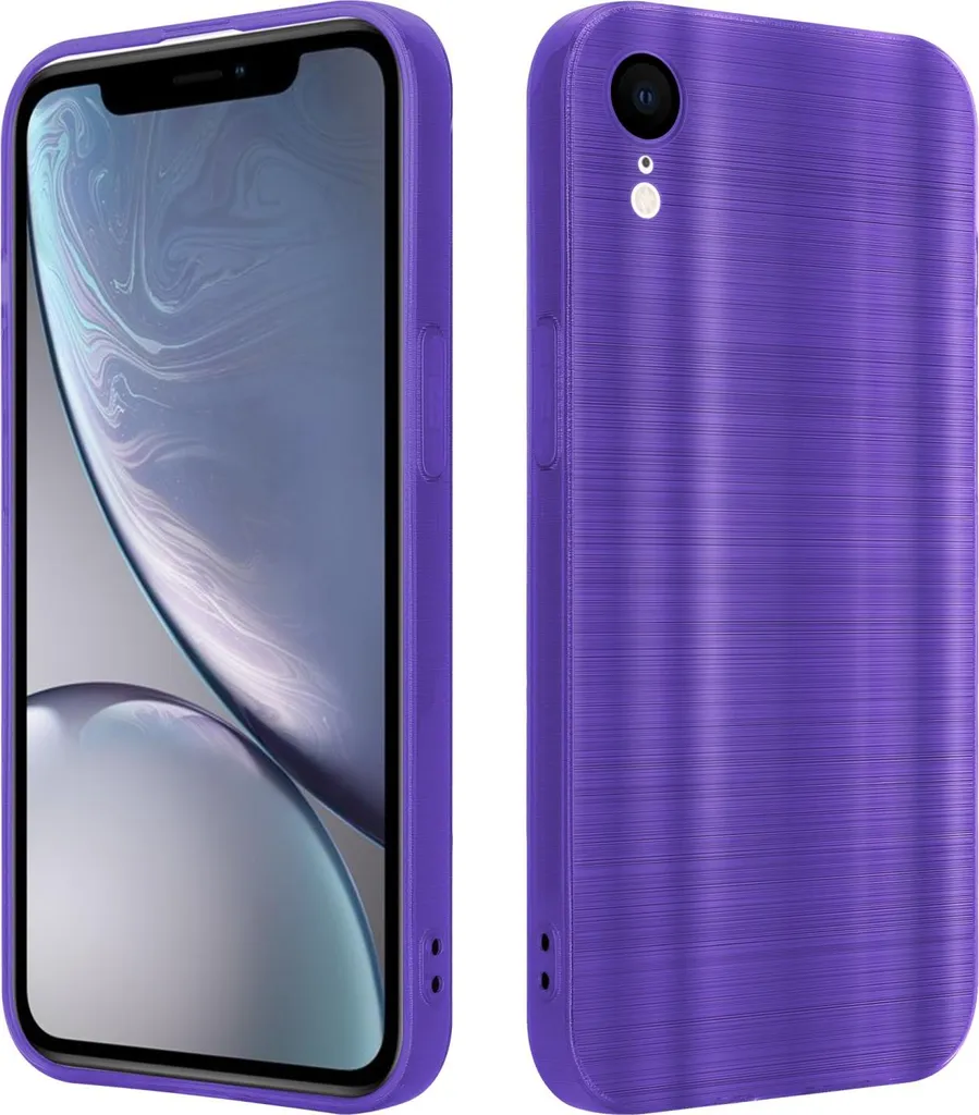 Custodia Cadorabo per Apple iPhone XR custodia protettiva in viola custodia del telefono cellulare custodia in silicone TPU custodia