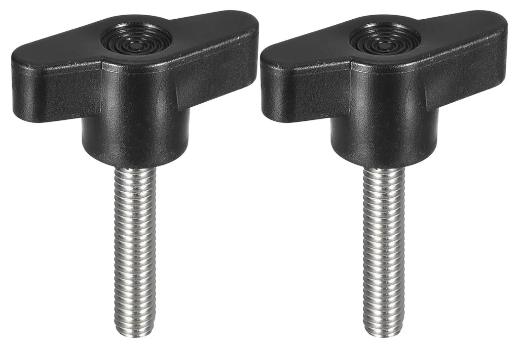 2 Boutons de serrage M6 x 30 mm en inox 304 avec poignée en T robuste