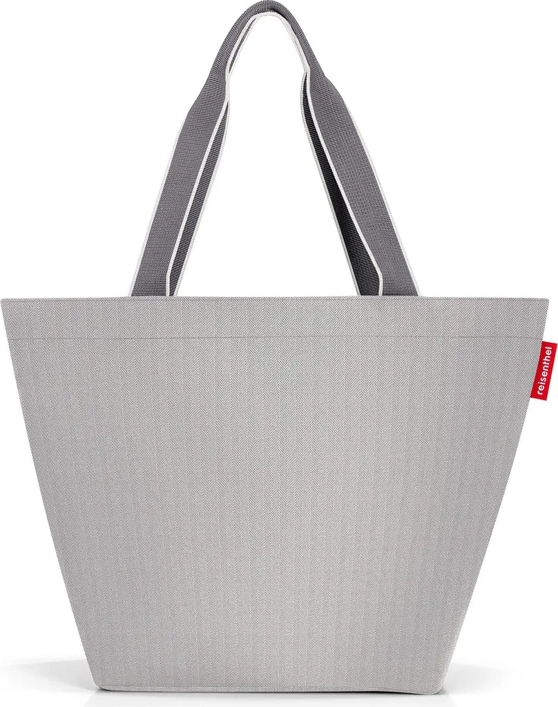 Sac de course solide Herringbone Grey pour éviter les déchirures