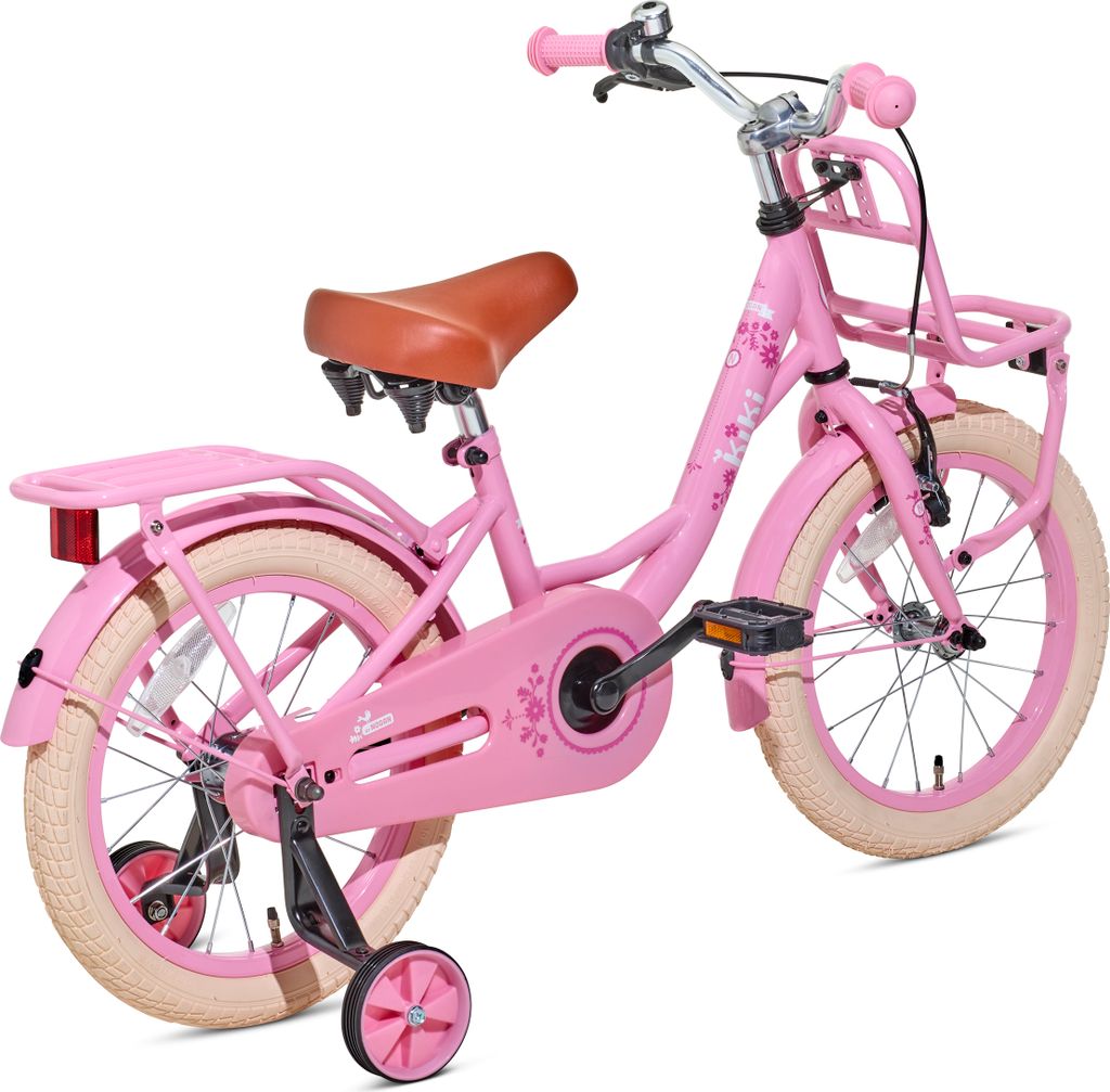 Nogan Kiki Kinderfahrrad - Mädchenfahrrad - 16 Zoll - Rosa
