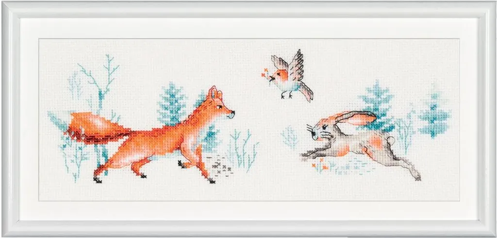 Offerta Kit Punto Croce Forrest Friends 1 Dutch Stitch Brothers 30x10