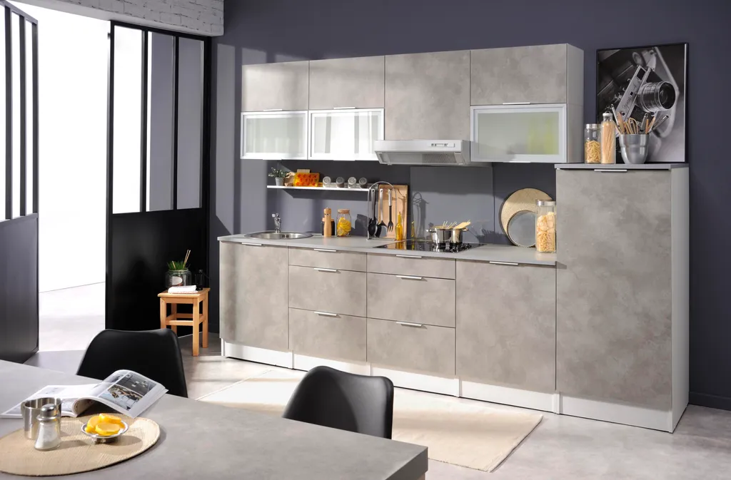 Pensile Pensile 40 cm Grigio Cemento | Arredo Cucina Industrial Chic