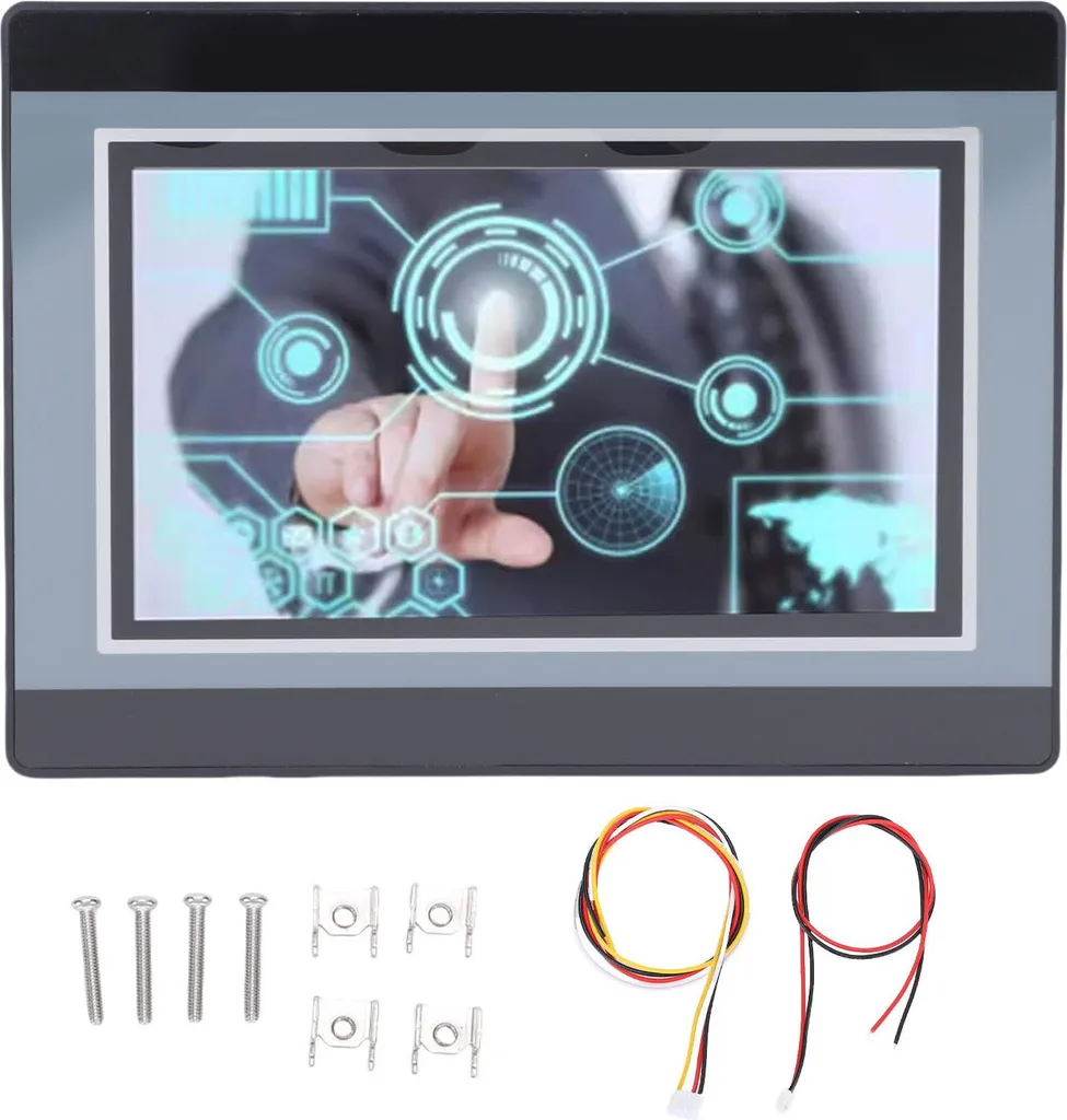 Écran tactile de contrôle HMI 7 pouces pour automatisation API et PLC