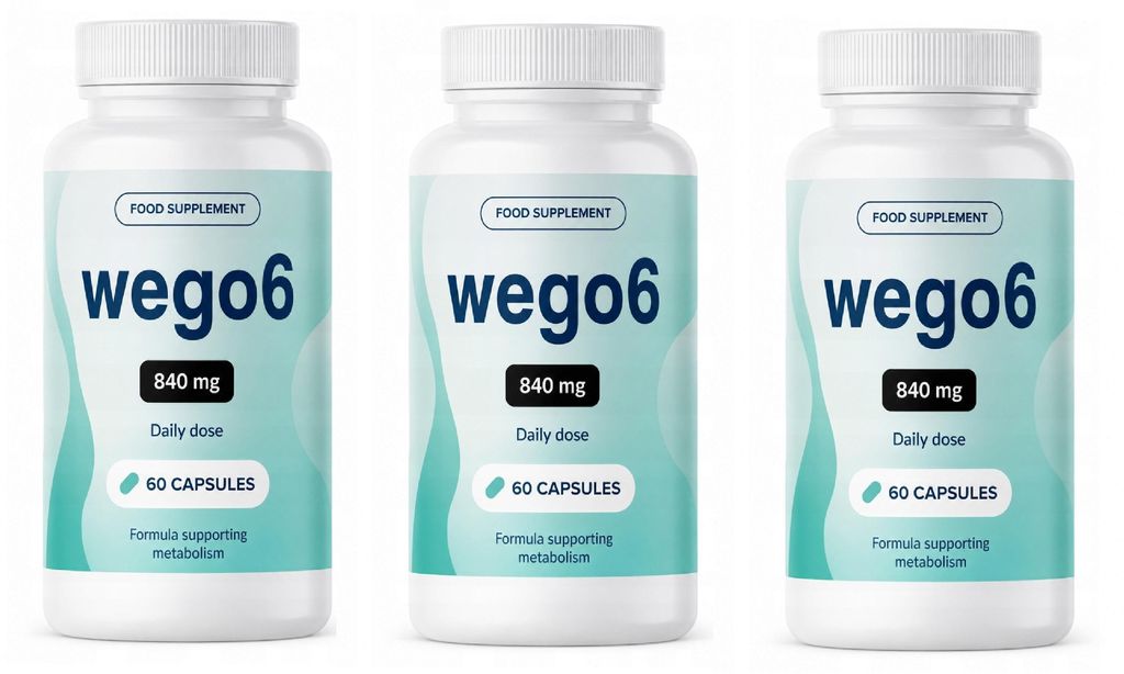 Suplemento alimenticio 3X Wego6, 60 cápsulas Imagen del producto 