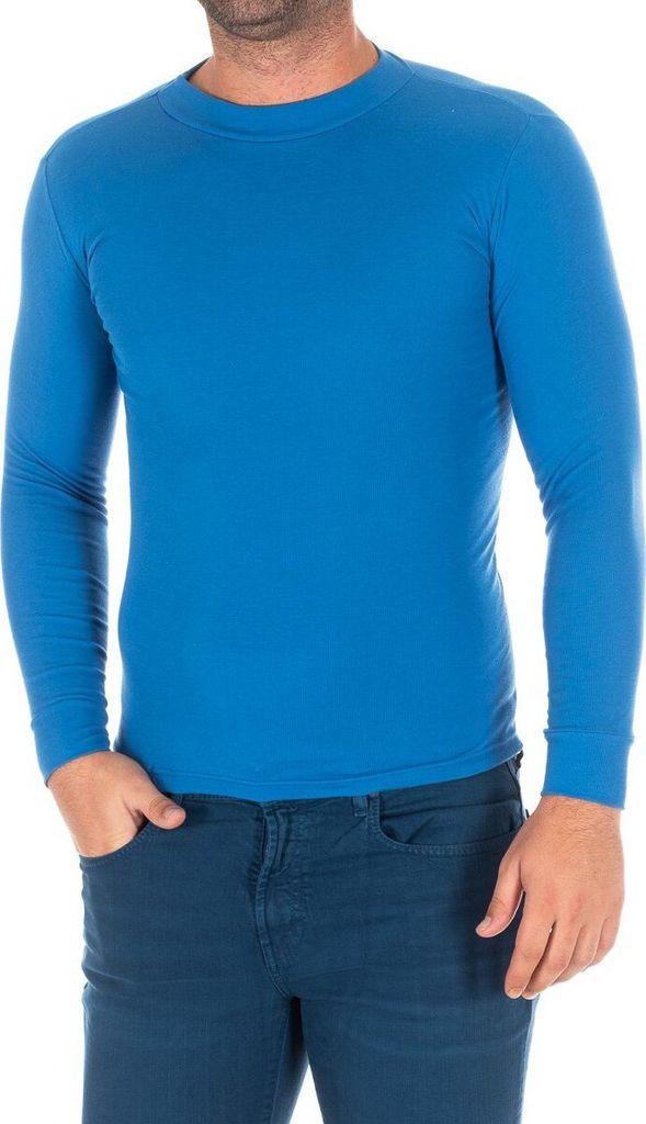 Kisses&Love Herren Langarm-T-Shirt mit Halbhalsausschnitt 1625-H