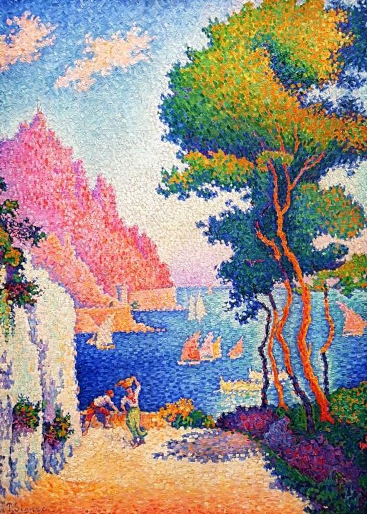 Grafika Puzzle Paul Signac - Capo di Noli 1898 - 500 Teile Kunst Puzzle