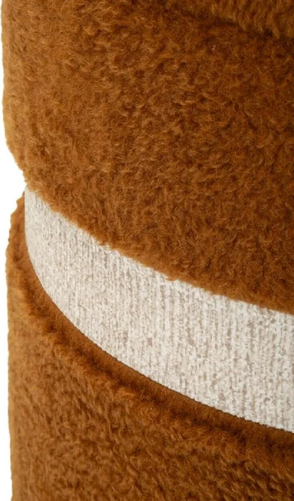 Saint-Moritz Ensemble de 2 tabourets de rangement Ø40x47cm marron