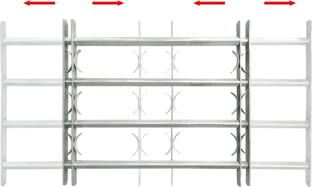 Grate per Finestre Regolabili 4 Barre Trasversali 1000-1500 Immagine del prodotto 