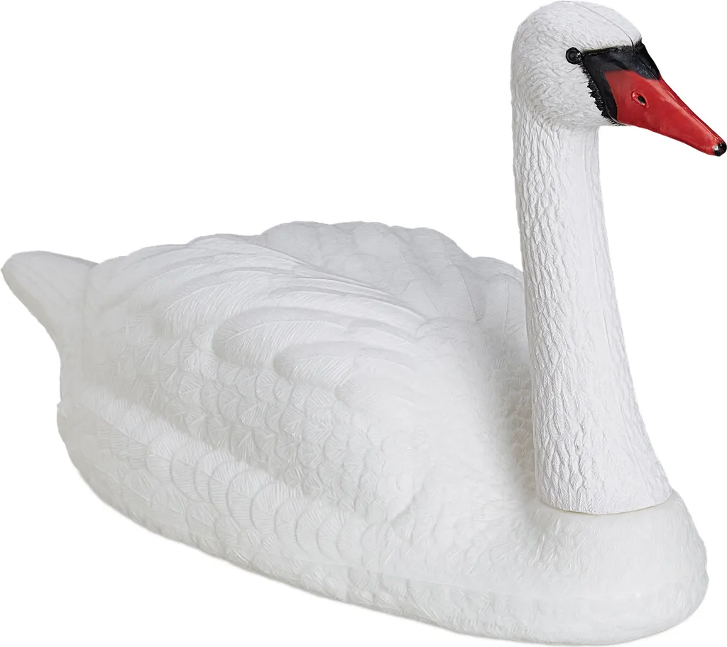 Cygne de jardin XXL pour éloigner les oiseaux et décorer votre bassin - 2x