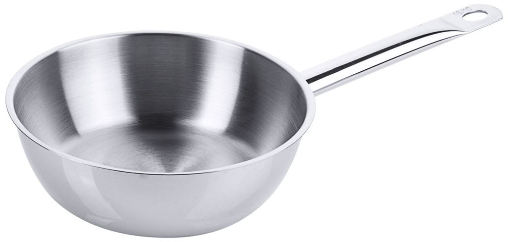 Sauteuse, mit Rohrgriff, Edelstahl 18/10, 0,75-2,25 Liter wählbar : 18 cm Variante: 18 cm