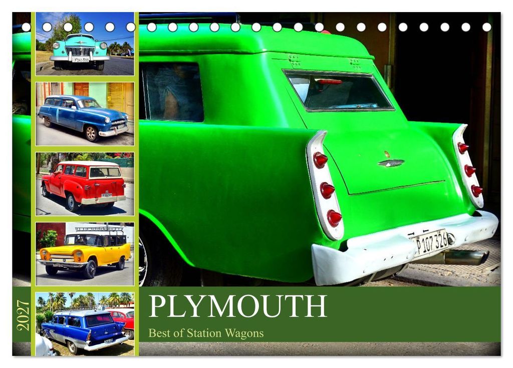 PLYMOUTH - Best of Station Wagons (Tischkalender 2027 DIN A5 quer), CALVENDO Monatskalender