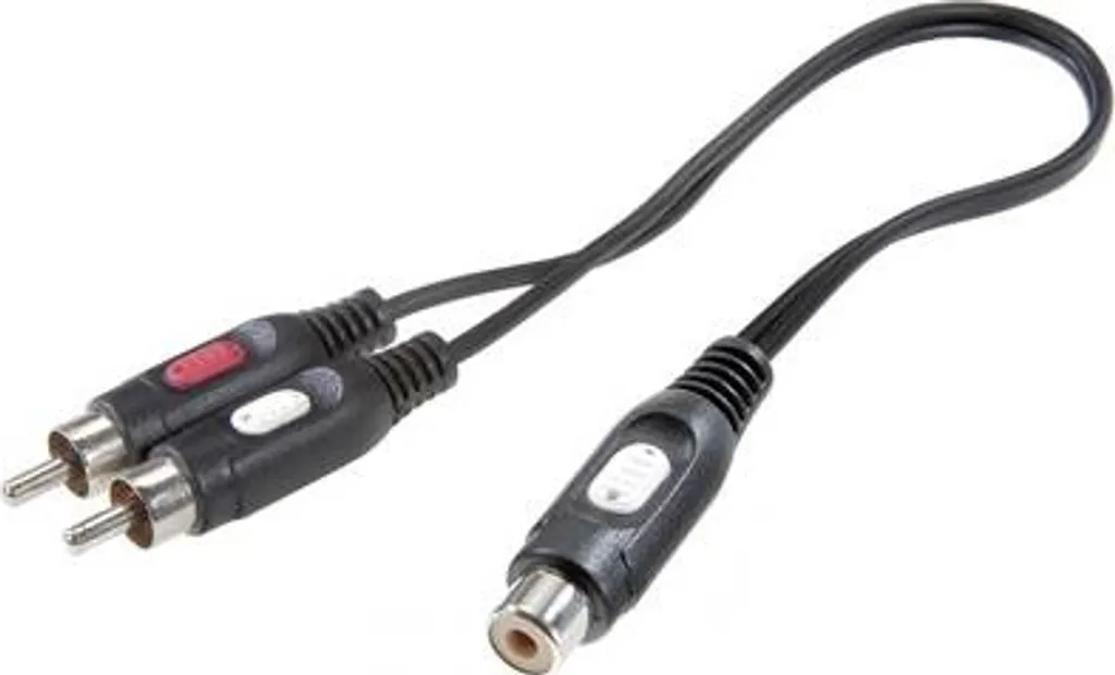 Cavo a Y RCA SpeaKa Professional - Adattatore Cinch Professionale 2x Maschio