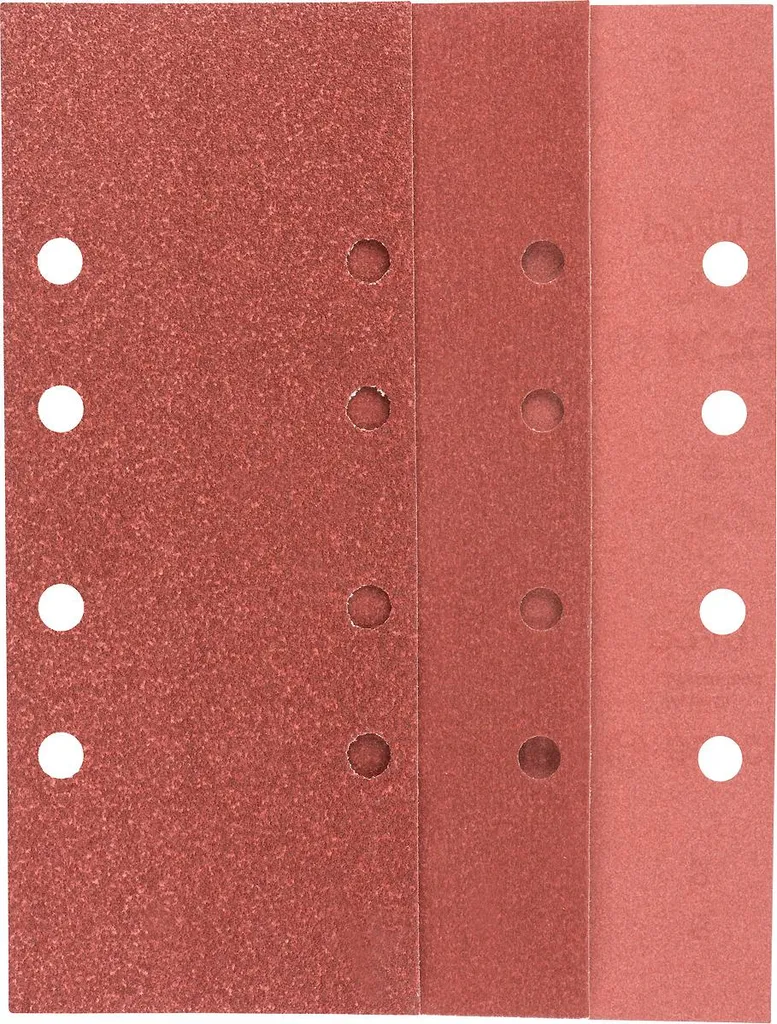 Bosch 2607019499 Set 25 Fogli Abrasivi 93x230mm 8 Fori per Levigatrice