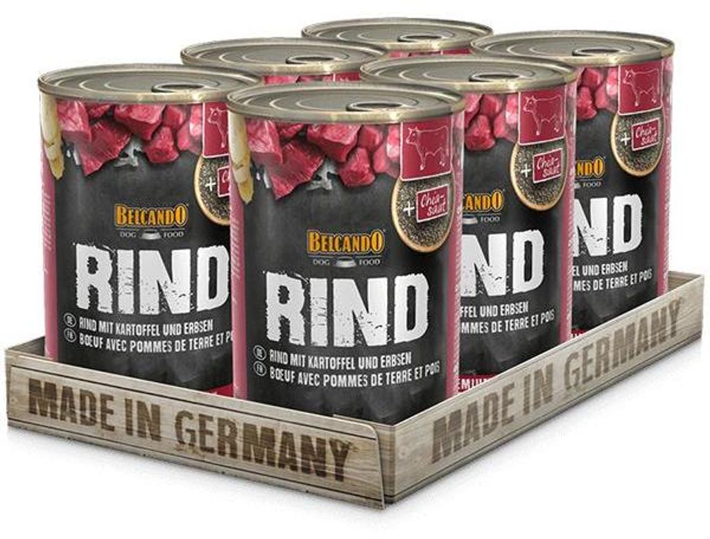 BELCANDO® Rind mit Kartoffel & Erbsen 6x 400g Produktbild 