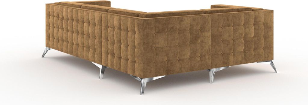 Stoff L-Form Couch Wohnlandschaft Ecksofa Garnitur Modern Design Sofa
