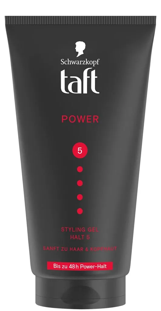 Gel Coiffant Taft Power Halt 5 150ml Fixation Puissante pour Homme 611